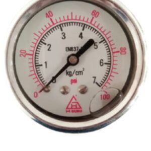 Pressure Gauge S.S. Gel Filled Pressure measuring range-100 psi